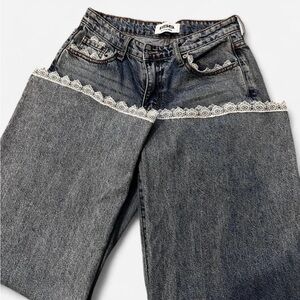 RSQ Dark Blue Flare Women's Jeans